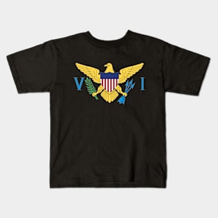 USVI FLAG - Virgin islands Flag Color - STT STX STJ Kids T-Shirt